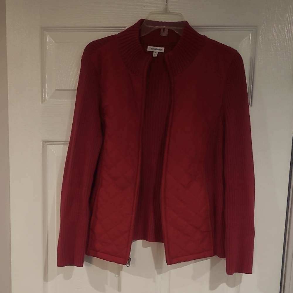 Red Quilted Jacket - Picture 2 of 3